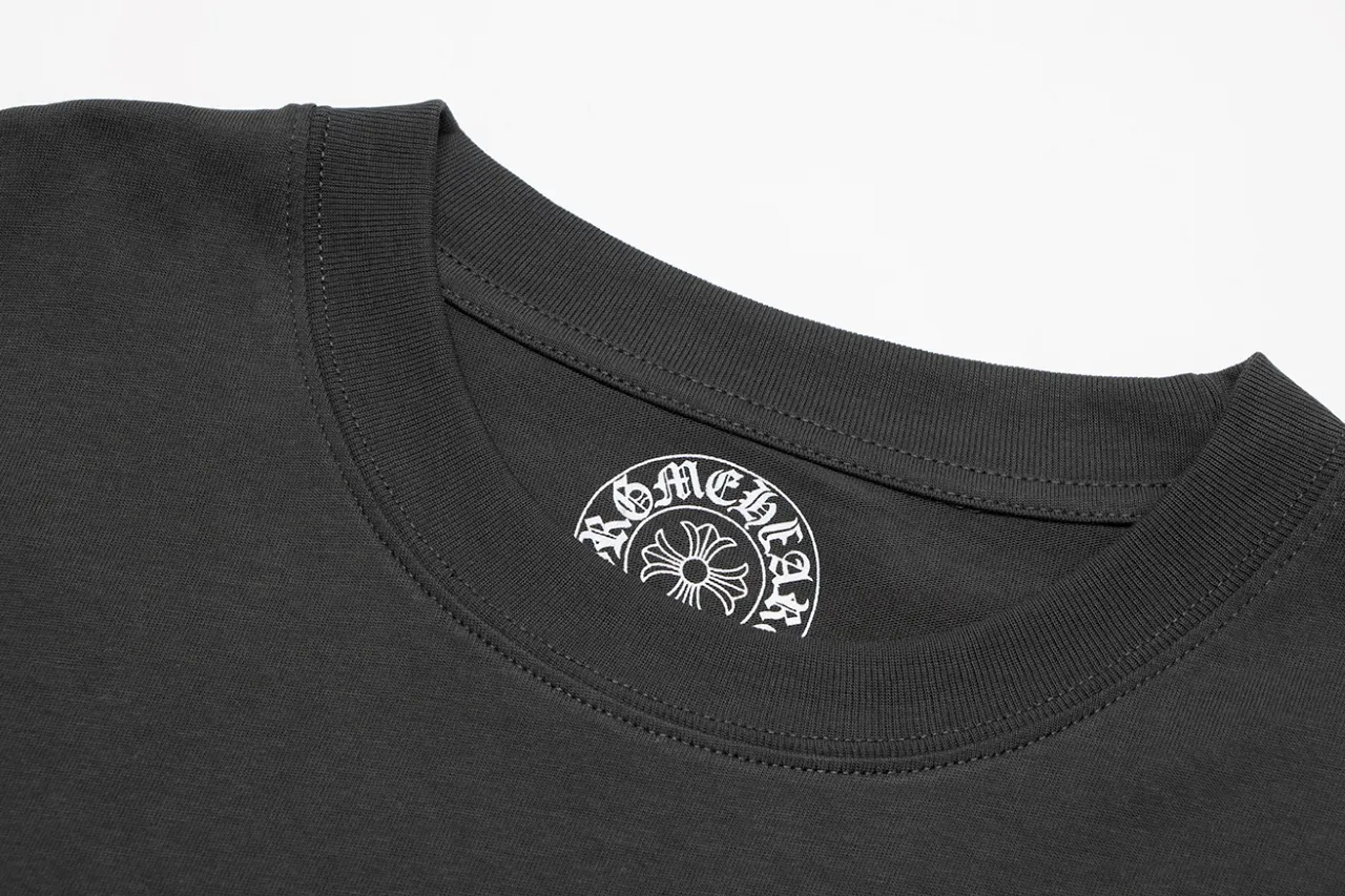 P140 Chrome Hearts Sanskrit Color Printed Short Sleeves Size: SMLXL Color: Gray